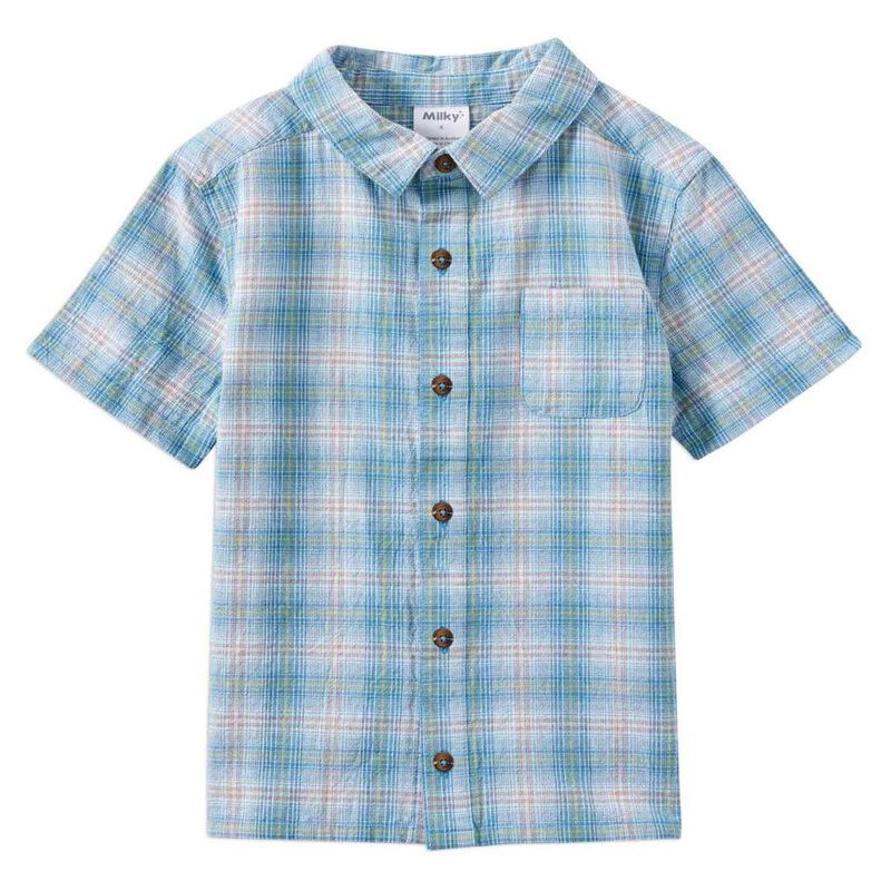 Milky Dusty Check Shirt 0-1Y image number 0